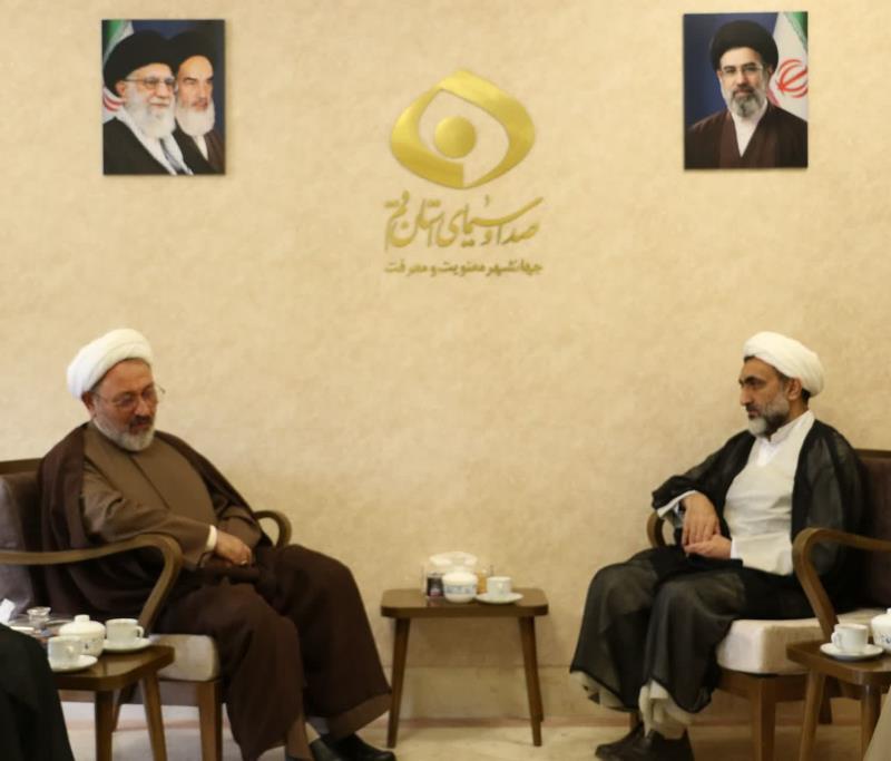 دیدار مدیرکل مؤسسه تنظیم و نشر آثار امام خمینی (س) با مدیرکل صدا و سیمای استان قم جهت تقویت همکاری های رسانه ای